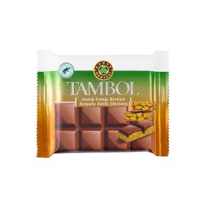 Kahve Dünyası Tambol Antep Fıstığı Krokan Dolgulu Sütlü Çikolata 100 gr x 10 Adet