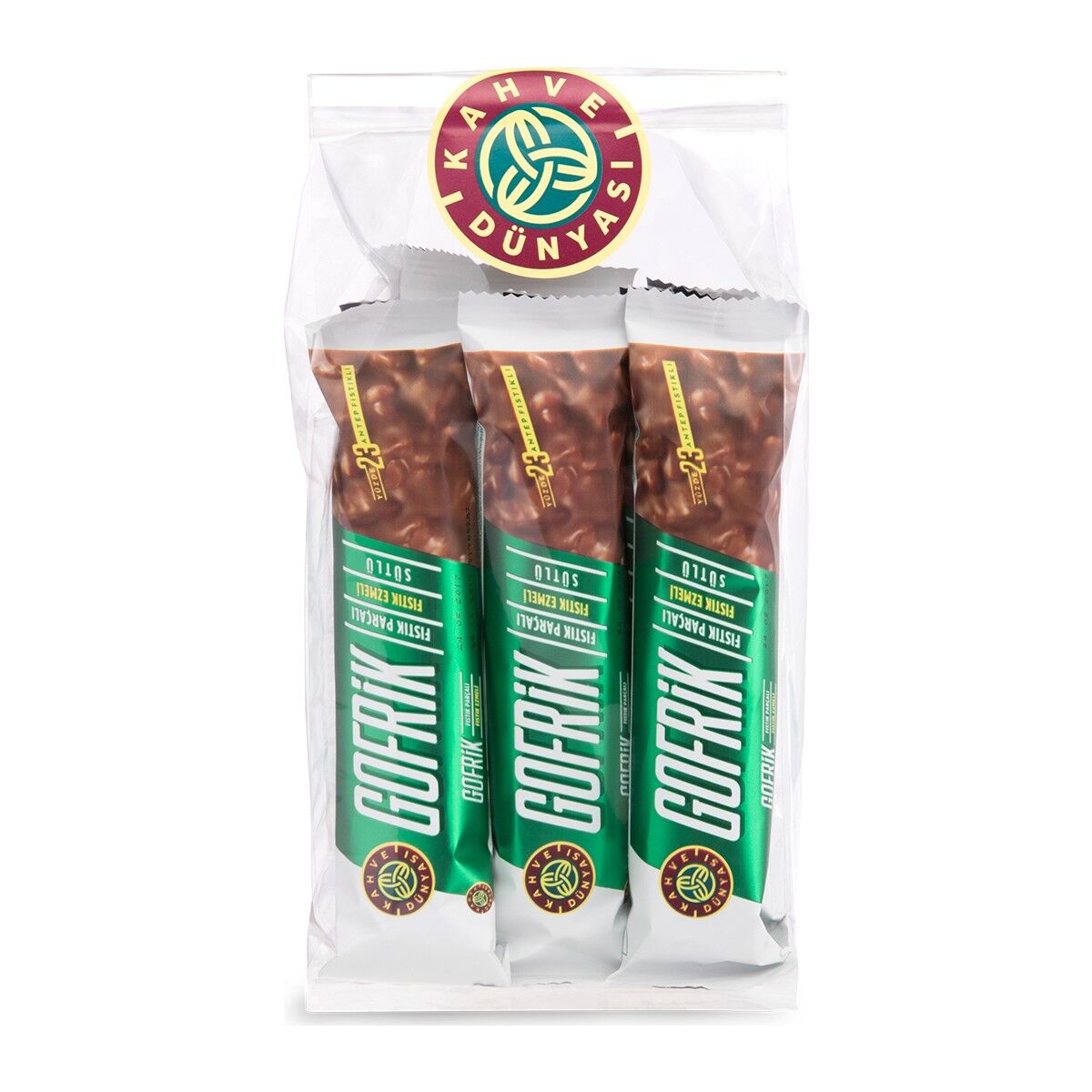 Kahve Dünyası Gofrik Antep Fıstıklı Çikolata 33 gr x 8 Adet
