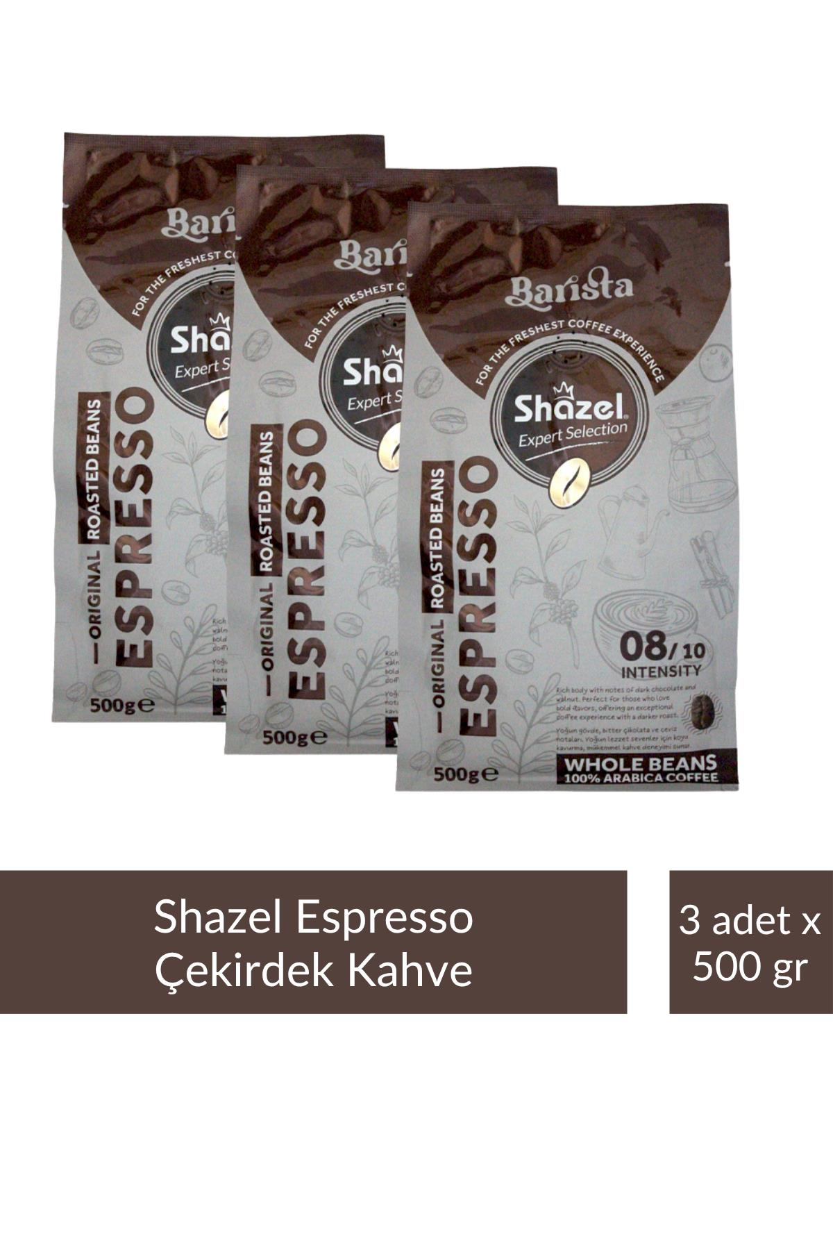 Shazel Çekirdek Espresso Kahve 500 gr x 3 Adet