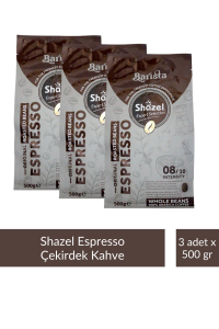 Shazel Çekirdek Espresso Kahve 500 gr x 3 Adet