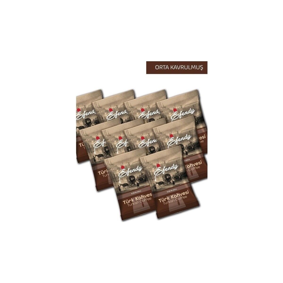 Efendy Orta Kavrulmuş Kahve 100GR X10 Paket