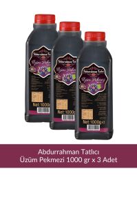 Abdurrahman Tatlıcı Üzüm Pekmezi 1000 gr x 3 Adet