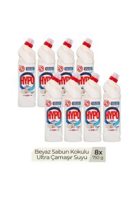 ULTRA ÇAMAŞIR SUYU BEYAZ SABUN 750 ML x 8