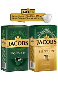 Jacobs Monarch Filtre Kahve 250 gr & Jacobs Selection Filtre Kahve 250 gr - 40 Adet Filtre Kağıdı