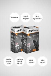 Only Evo Beyond Nitril Muayene Eldiveni L (100 adet x 3)