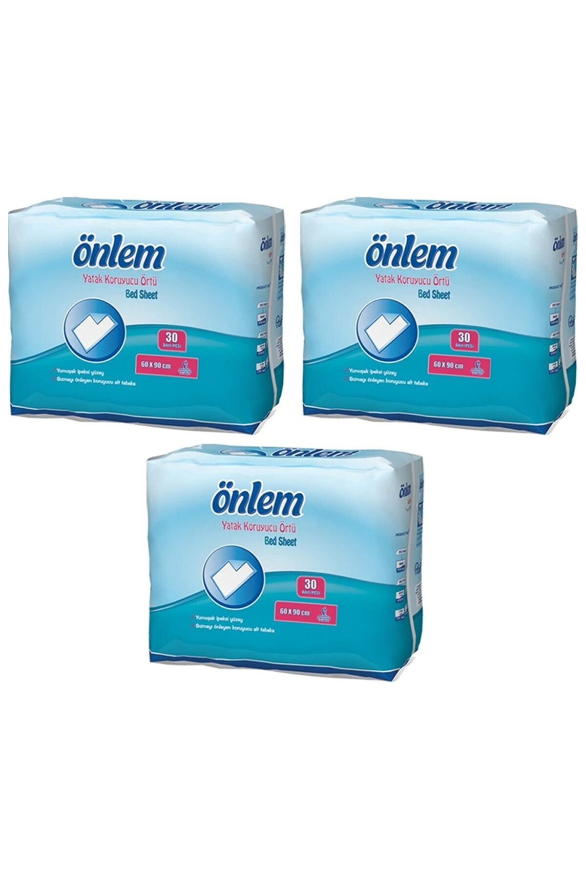 Önlem Yatak Koruyucu Örtü 60x90 Cm 3 Paket 90 Adet