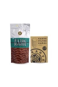 Kahve Dünyası Filtre Kahve 250 gr ve Filtre Kahve Kağıdı 80 Adet