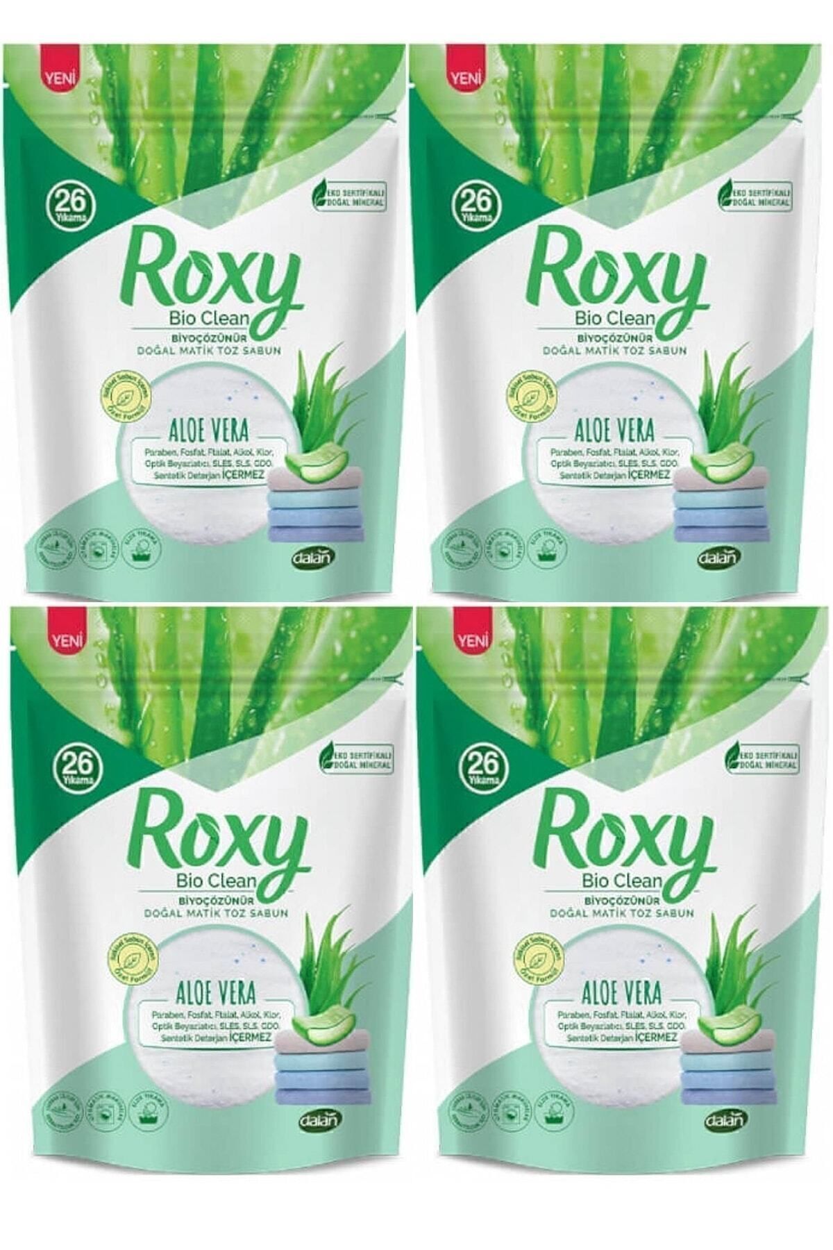 Roxy Bio Clean Doğal Matik Toz Sabun Aloe Vera 4 x 800 gr