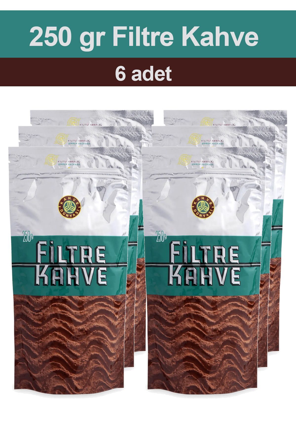 Kahve Dünyası Filtre Kahve 250 gr x 6 Adet