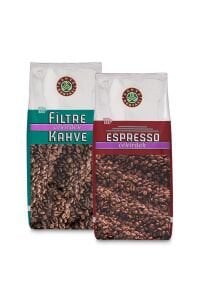 Kahve Dünyası Çekirdek Filtre Kahve ve Espresso 1 Kg x 2 Adet