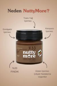 Nutty More %33 Fındık Parçacıklı Kakaolu Fındık Ezmesi 200 gr x 2 Adet