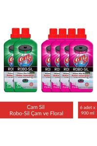 Camsil Robo-Sil Floral Yüzey Temizleyici 900 ml x 4 Adet + Camsil Robo-Sil Çam Yüzey Temizleyici 900 ml x 2 Adet