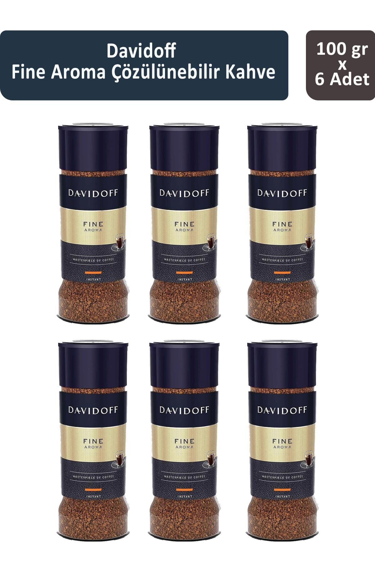 Davidoff Fine Aroma Çözünülebilir Kahve 100 gr x 6 Adet