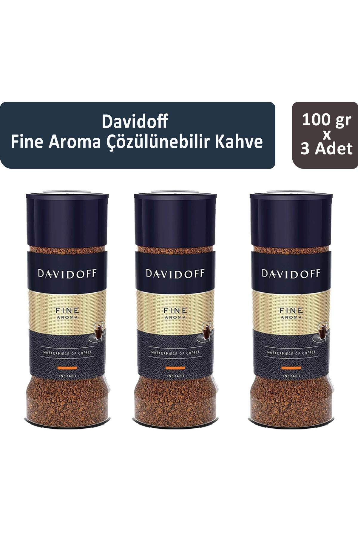 Davidoff Fine Aroma Çözünülebilir Kahve 100 gr x 3 Adet