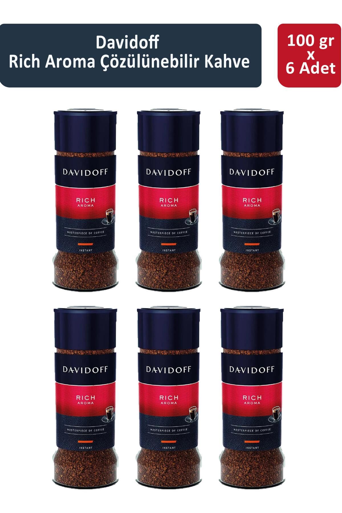 Davidoff Rich Aroma Çözünülebilir Kahve 100 gr x 6 Adet