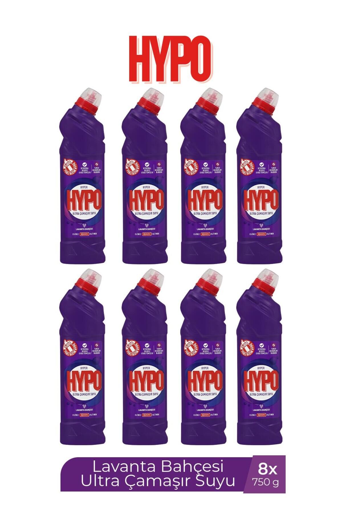 H.HYPO ULTRA KIVAMLI ÇAMAŞIR SUYU LAVANTA 750 GR X 8