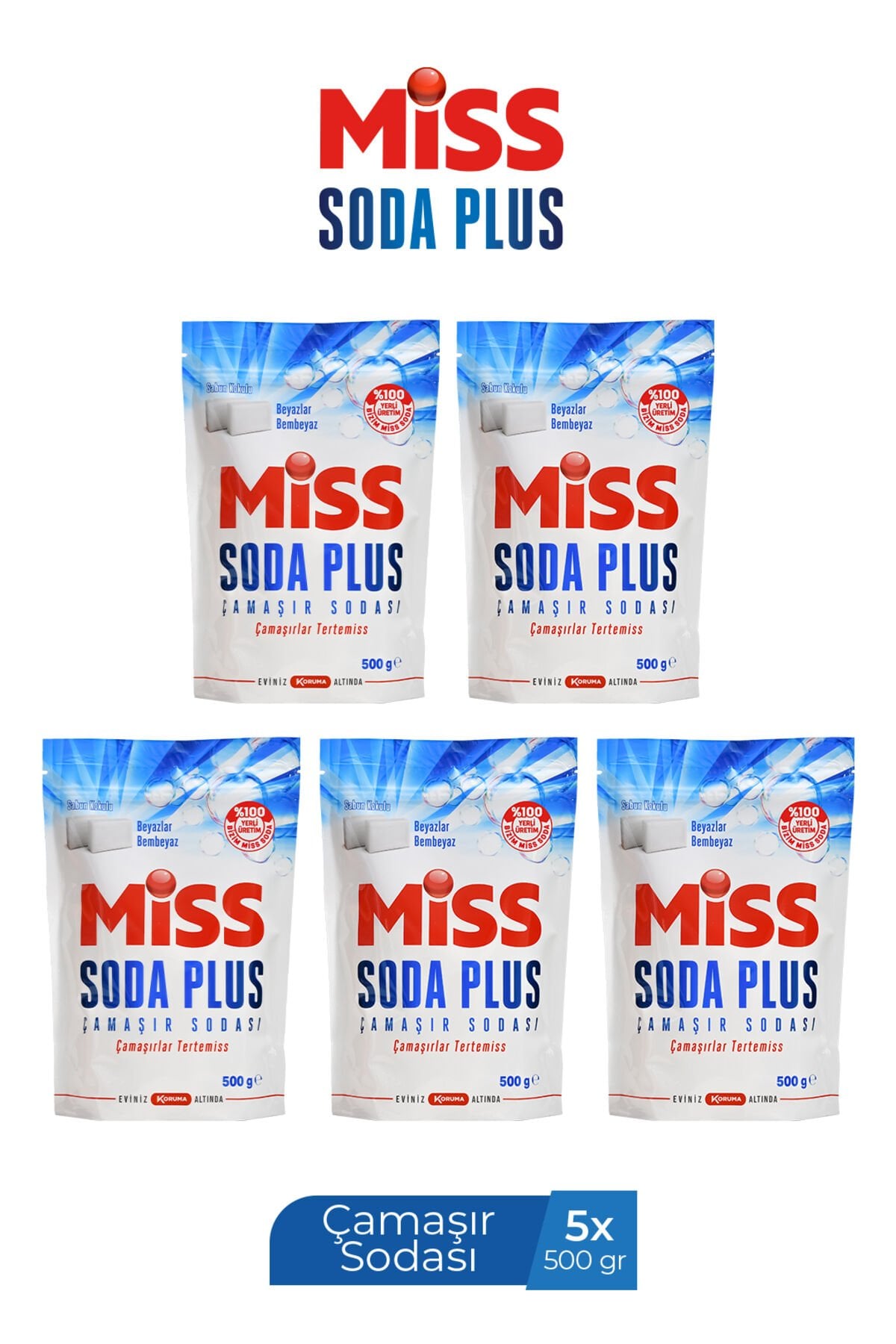 MİSS SODA PLUS 500 GR X 5 ADET
