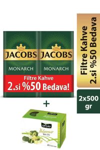 Jacobs Monarch Filtre Kahve 2 x 500 gr + Ofçay Halisane Ihlamur