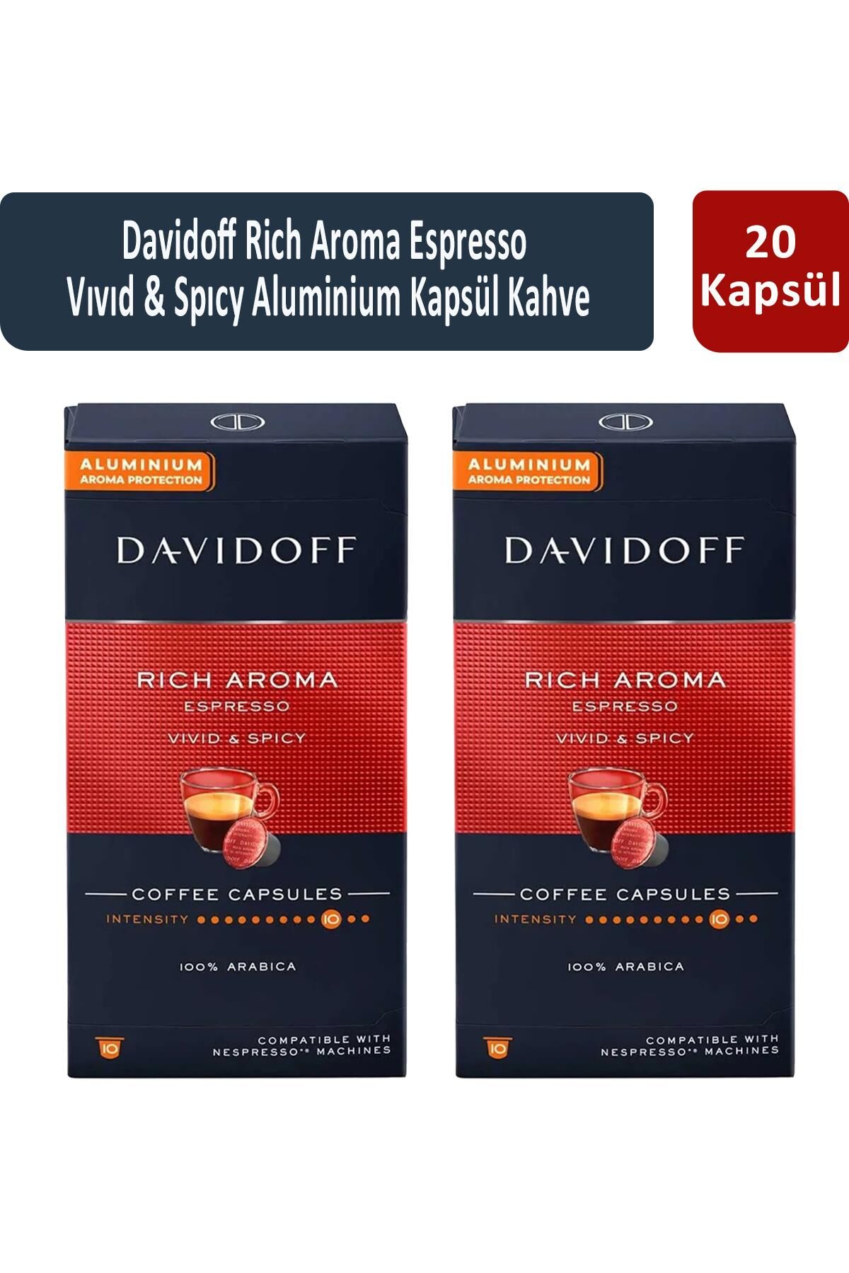 Davidoff Rich Aroma Espresso Vıvıd & Spıcy Kapsül Kahve x 2 Adet