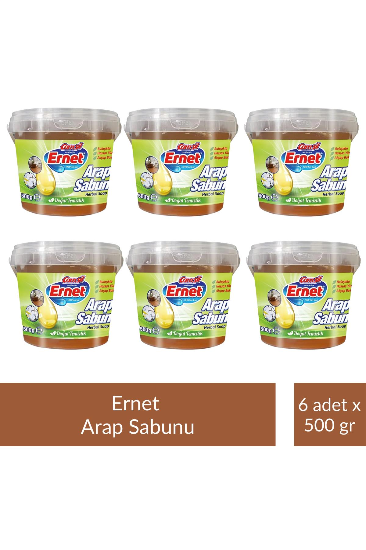 Ernet Sıvı Arap Sabunu Kase 500 gr x 6 Adet