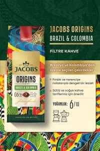 Jacobs Origins Brazil & Colombia Filtre Kahve 200gr x 2 Adet