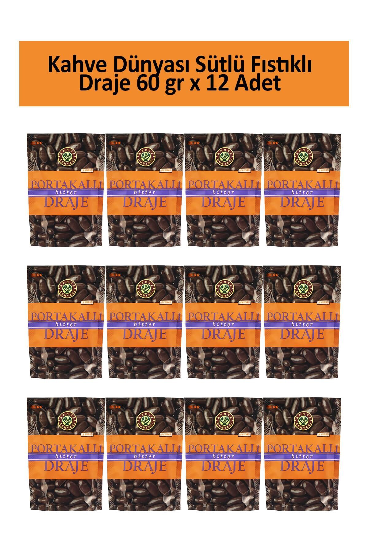 Kahve Dünyası Portakallı Bitter Draje 60 gr x 12 Adet
