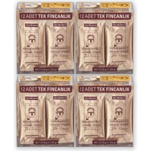 Mehmet Efendi Türk Kahvesi 12*6 G Tek Içimlik Folyo Ambalaj x 4 Adet