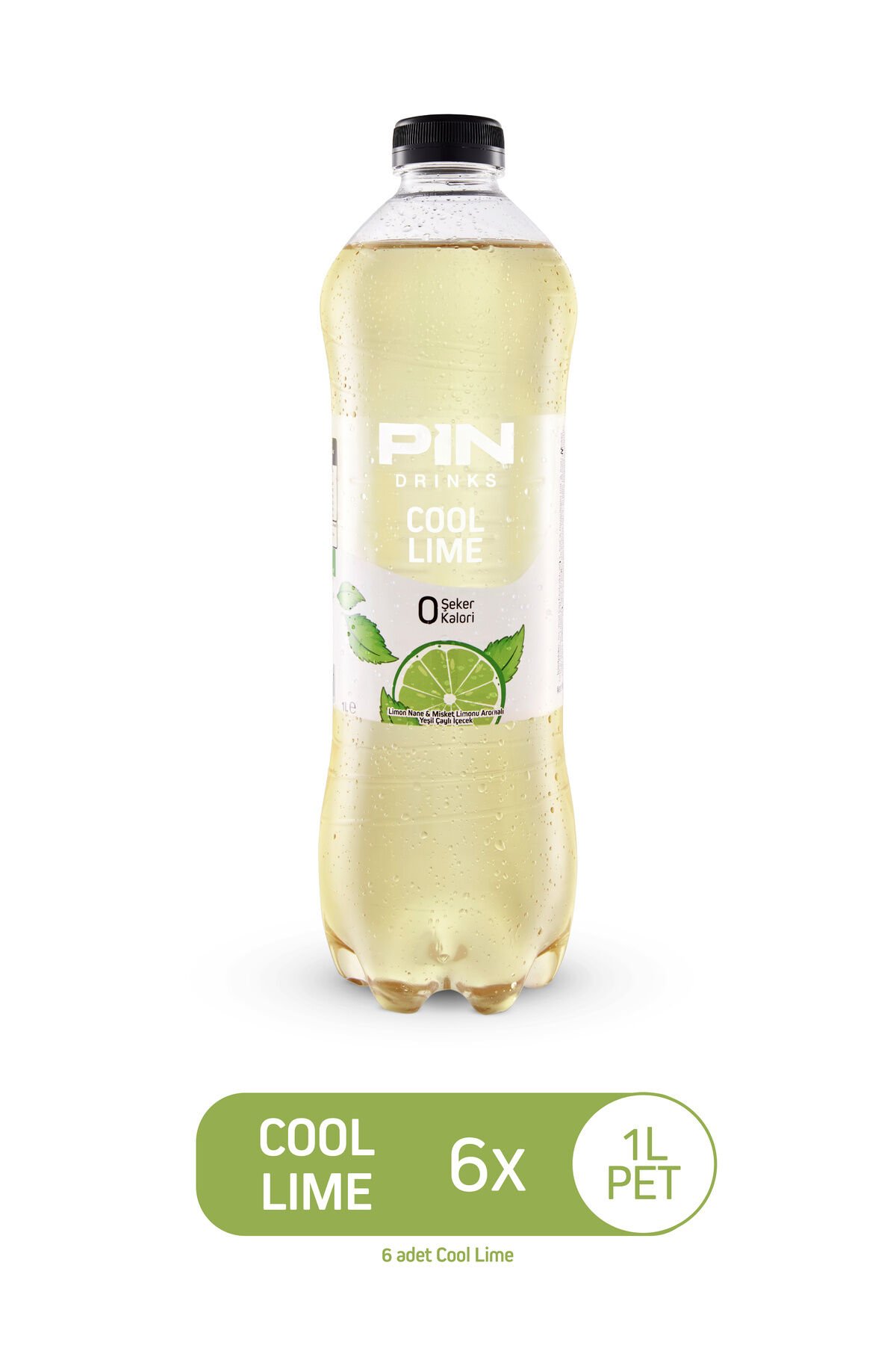 Pin Cool Lime - Şekersiz & Kalorisiz 1 Litre X 6 Adet Ice Tea