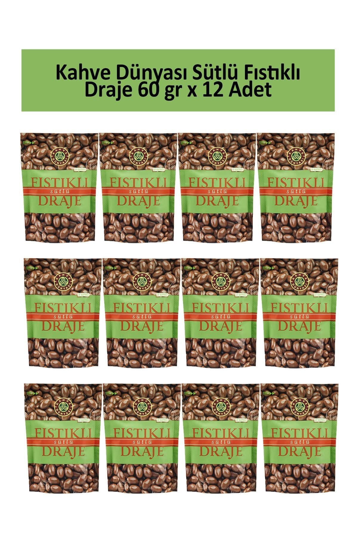 Kahve Dünyası Antep Fıstık Draje 60 gr x 12 Adet