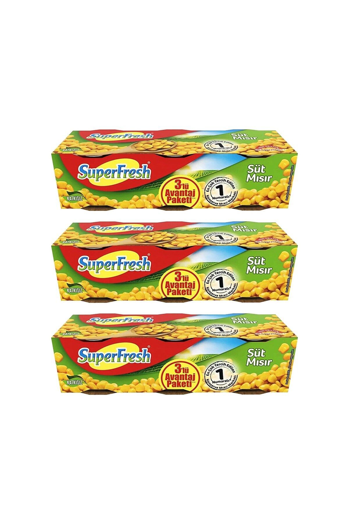 SüperFresh Mısır 200 gr x 9 Adet