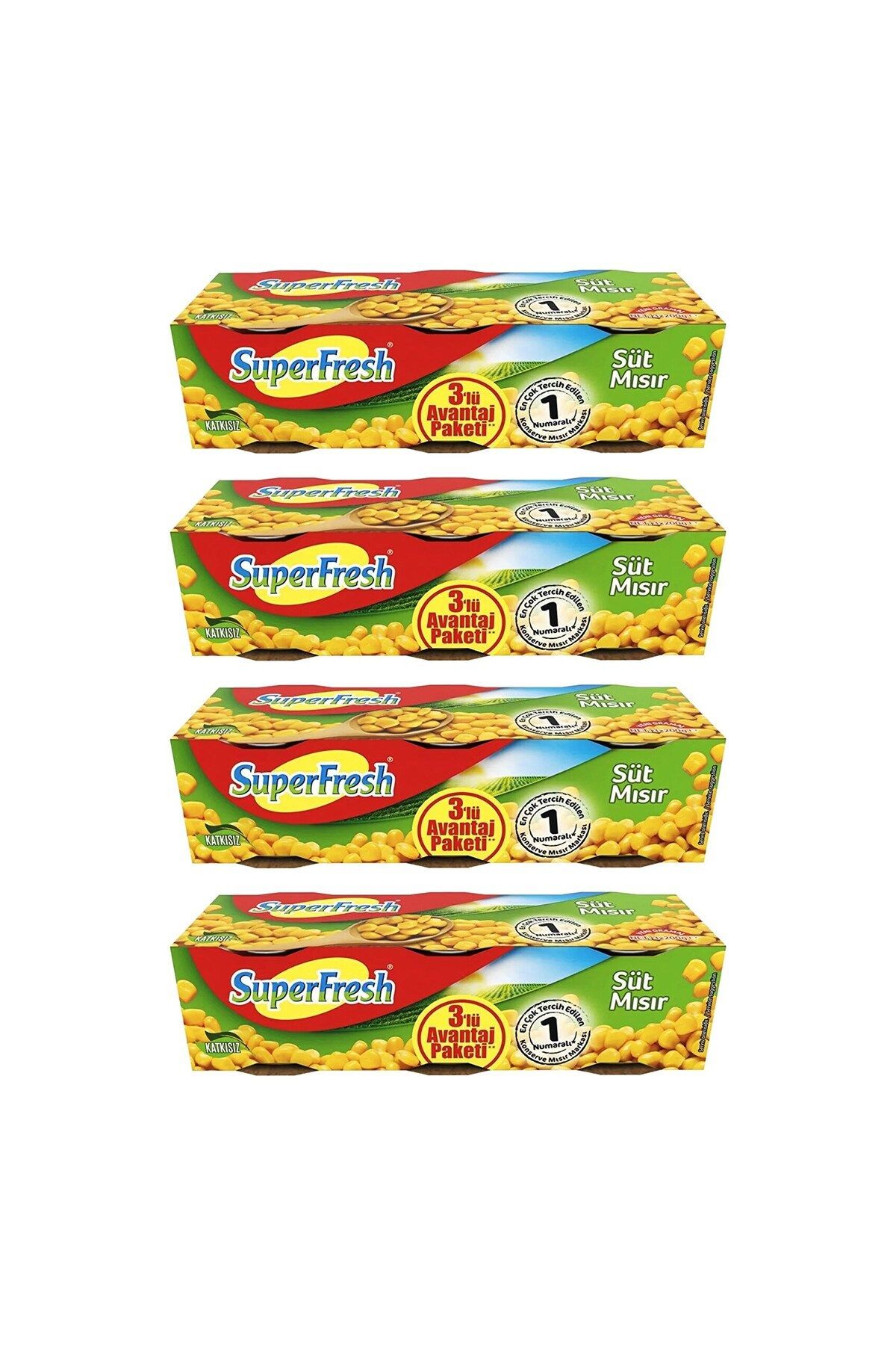 SüperFresh Mısır 200 gr x 12 Adet