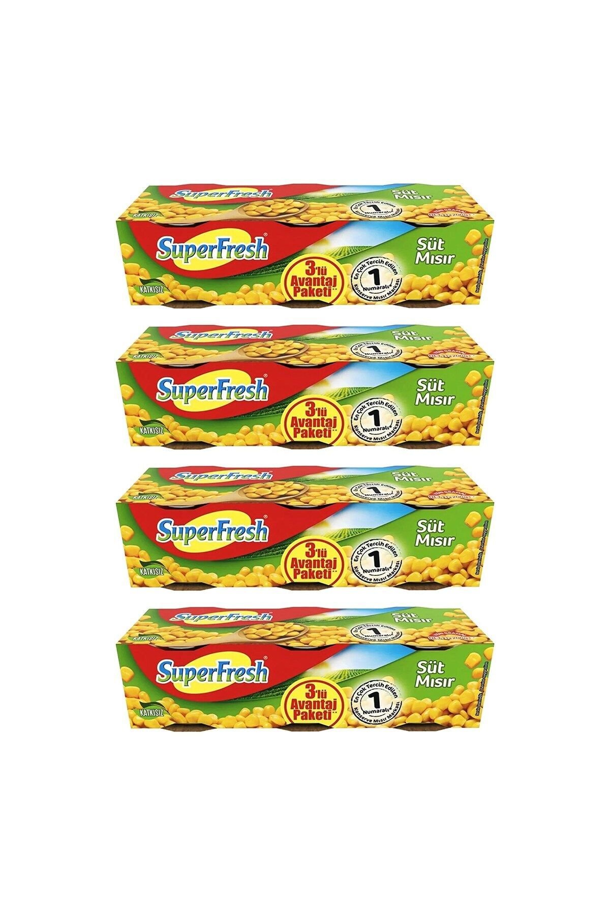 SüperFresh Mısır 200 gr x 12 Adet