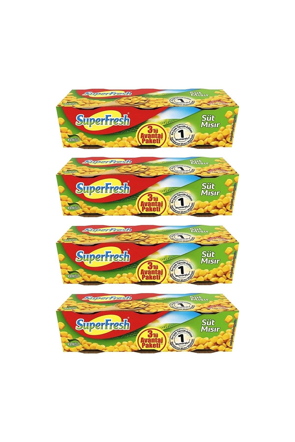 SüperFresh Mısır 200 gr x 12 Adet