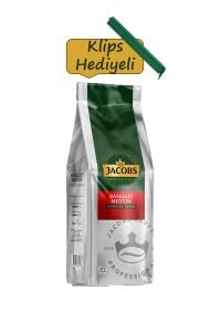 Jacobs Banquet Medium Espresso Beans Çekirdek Kahve 1 kg + Klips Hediyeli