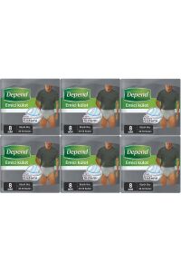 Depend Emici Külot Hasta Bezi Büyük Erkek 48 Adet (6pk*8)