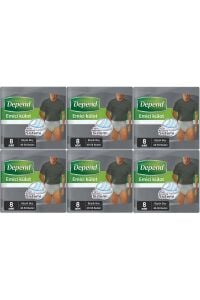 Depend Emici Külot Hasta Bezi Büyük Erkek 48 Adet (6pk*8)