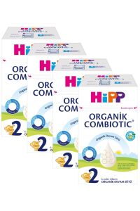 2 Organik Bebek Sütü Combiotic 600 gr X 4 Adet