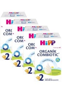 2 Organik Bebek Sütü Combiotic 600 gr X 4 Adet