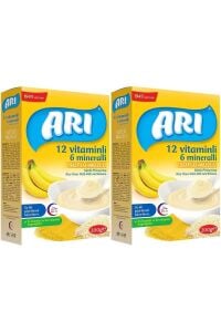 Arı Mama Pirinç Unu 200 gr Sütlü Muzlu 12 Vitminli 6 Minarelli 2'li Set