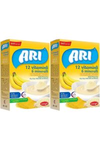 Arı Mama Pirinç Unu 200 gr Sütlü Muzlu 12 Vitminli 6 Minarelli 2'li Set