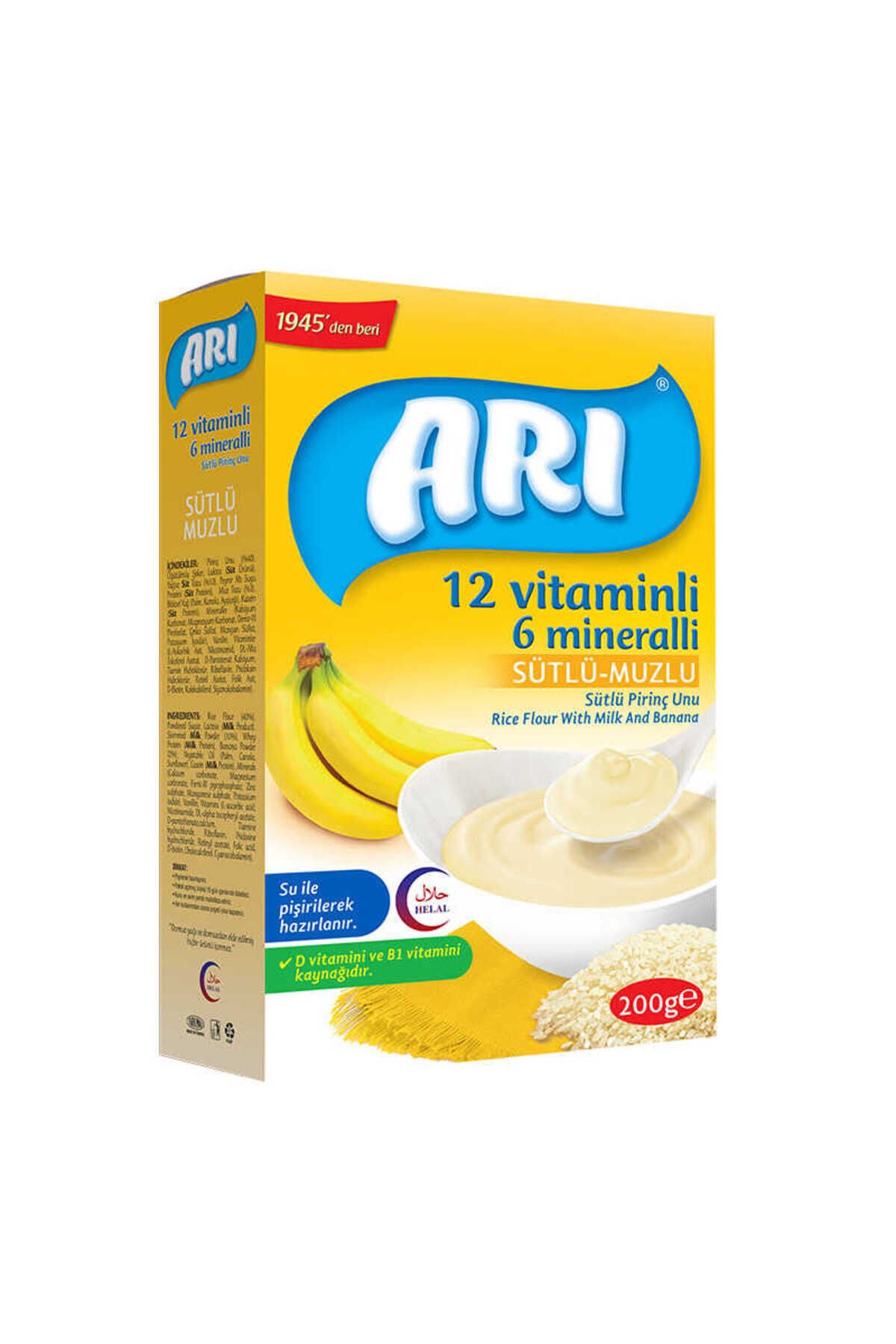 Arı Mama Sütlü Muzlu Pirinç Unu 200 gr