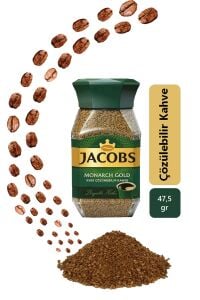 Jacobs Monarch Gold Kahve 47,5 gr Cam Kavanoz x 2 Adet