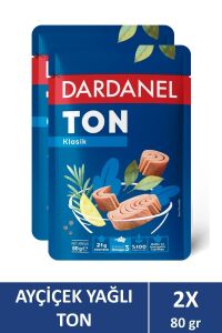 Dardanel Ayçiçek Yağlı Ton Balığı Poşet 80 gr X 2 Adet