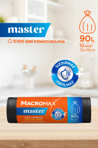 Macromax Master Çöp Torbası Battal Boy 10'lu x 4 Adet