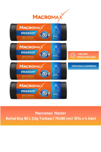 Macromax Master Çöp Torbası Battal Boy 10'lu x 4 Adet