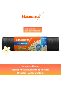 Macromax Master Büzgülü Vanilya Kokulu Çöp Torbası Orta Boy 10'lu