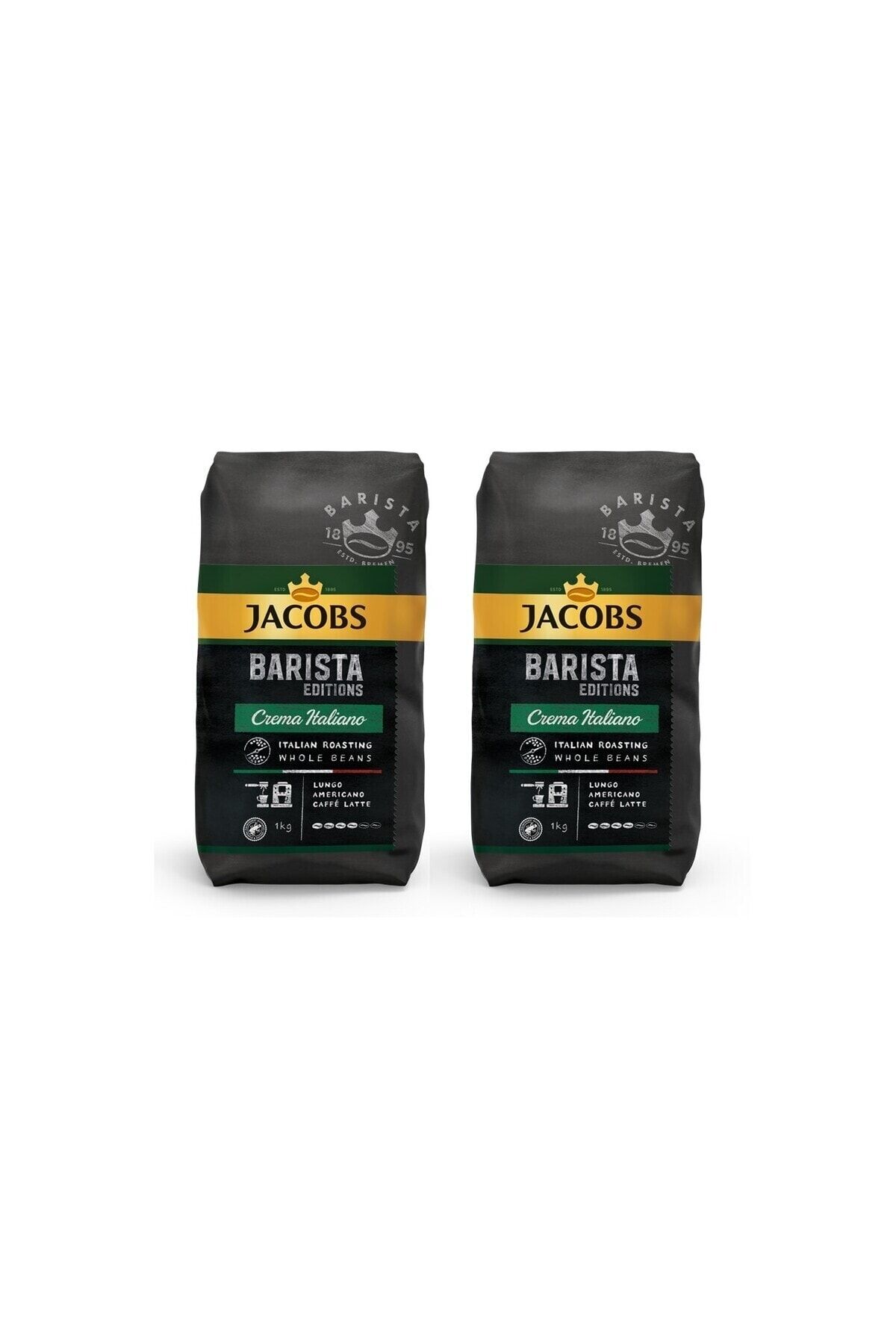 Barista Editions Çekirdek Kahve Crema Italiano 1kg x 2 Paket
