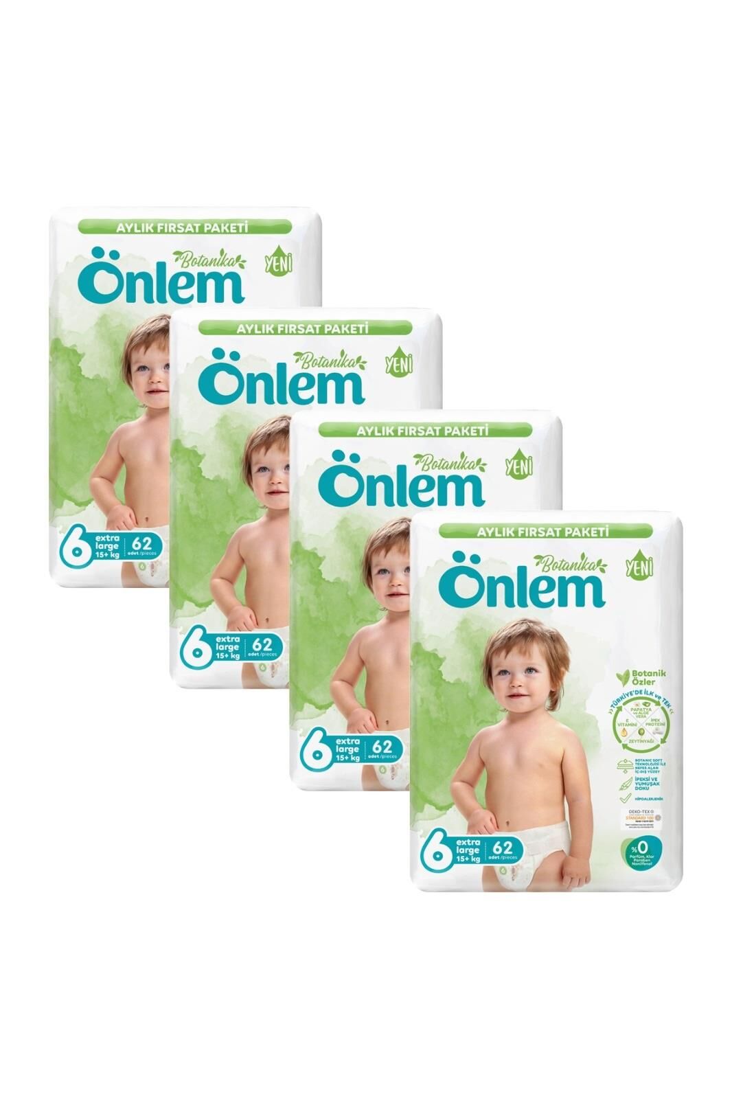 Önlem Botanika 6 Extra Large 15+ Kg 62 Adet x 4 Adet