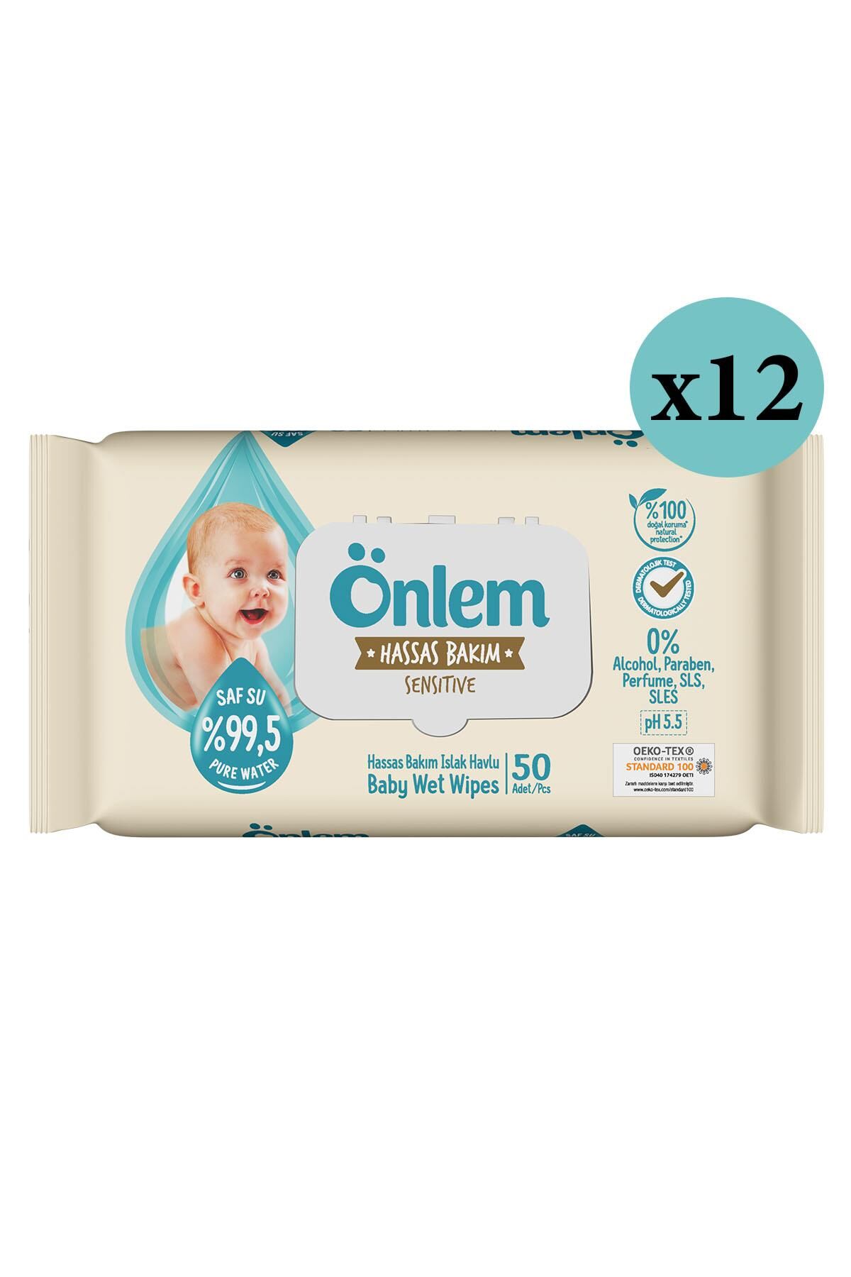 Önlem Hassas Bakım Islak Mendil 50li x 12 Li