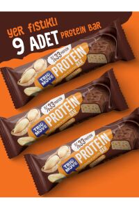TrioMove Protein Bar - Yer Fıstıklı ve Sütlü Çikolatalı, %33 Protein, 50 gr x 9 Adet